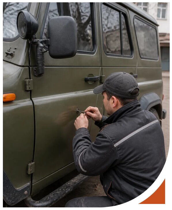 Профессиональное вскрытие автомобиля УАЗ без повреждений в Белебее